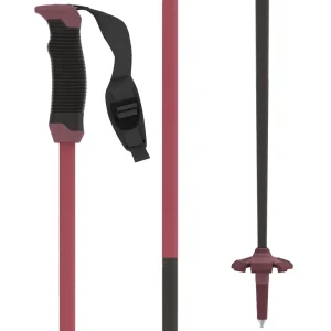 Ultra Light Carbon Composite Womens Telescopic Ski Poles With Safety Quick Release Strap 60mm Basket 135cm Length Anti Slip Grip