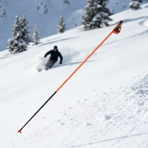 Ultralight 100% Carbon Fiber Cross-Country Ski Poles with Tungsten Tip