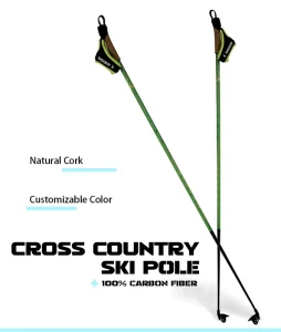Ultralight Apline Ski Pole 100%Carbon Fiber 185g piece Cross Country Ski Poles Ski Straps Skiing Ski Stick Hiking Pole Snow Skis