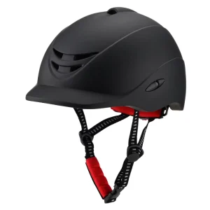 Unisex Black Dual Sport Equestrian Helmet for Horseback Riding