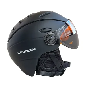 Unisex MIPS Ski Helmet with Goggles, One-Piece Molded Design