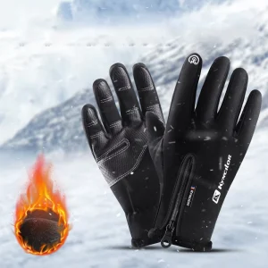 Unisex Outdoor Winter Sports Gloves Insulated Windproof Waterproof Thickened Ski Snowboard Gloves With Touch Screen Access