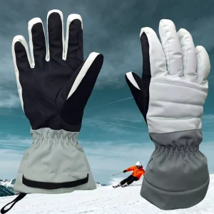 Unisex Polyester Waterproof Breathable Touchscreen Insulated Ski Gloves for Snowboarding Winter Sports