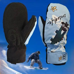 Unisex Snowboarding Winter Thermal Ski Gloves Full Finger UV Protection Hand Grips Waterproof Breathable Polyester Hook Loop