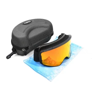 Unisex Sports Bicycle Cycling Eyewear Cool Heated Winter Ski Goggles Magnet Anti Fog Cylindrical Lens Snowing Glasses