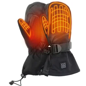 Unisex Touch Screen Heated Skiing Mittens for Snowboarding and Skiing Gloves With Warmth Heated Gloves Rechargeable