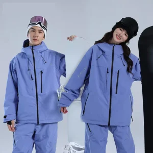 Unisex Waterproof Hardshell Jacket for Skiing Mountain Climbing and Fishing
