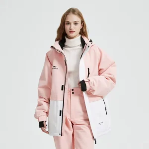 Unisex Winter Ski Jacket Snowboard Waterproof Windproof Breathable Warm Hooded Polyester Outdoor Sports Coat