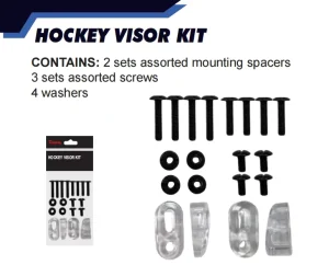 Universal Fit Hockey Helmet Spare Parts Kit with Anti-Loose Screws