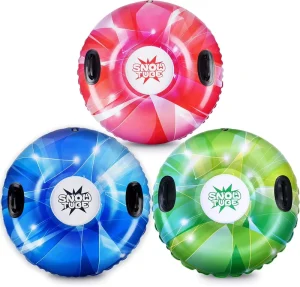 Upgraded Version Inflatable Snow Tube Thicker PVC Winter Sport Ski Children Adult Family