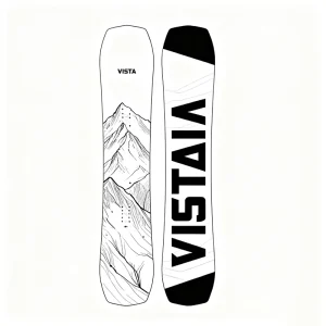 Vista All Mountain Snowboard Carbon Fiber Equipment Competition Snowboard Set