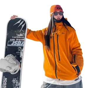 Waterproof 3L 3M Men’s Women’s Hard Shell Ski Jacket Zipper Nylon/Polyester Fiber Warm Cold-proof Snowboarding