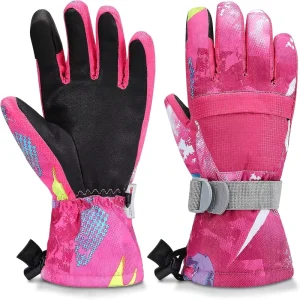 Waterproof Breathable Ski Gloves for Men, Women, and Children for Outdoor Use