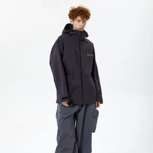 Waterproof Insulated Fleece Ski Jacket with Pullover Windbreaker, Hood, and Winter Lining