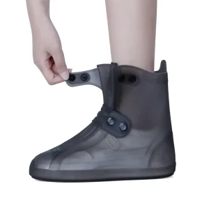 Waterproof Plastic Anti-Static Rain Boot Covers for Women and Men, Snow