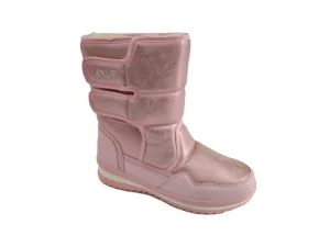 Waterproof Pu Knitting Wool Fur Warm Anti slip Ski Winter Women’s Flat Mid calf Snow Boots