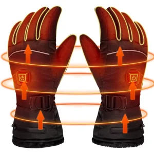 Waterproof Rechargeable Heated Gloves for Skiing, Cycling, and Winter Sports