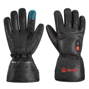 Waterproof Rechargeable Heated Ski Gloves for Snowmobiling and Snowboarding