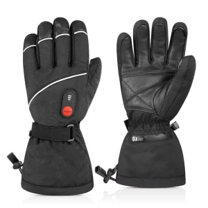 Waterproof Rechargeable Heated Touchscreen Ski and Snowboard Gloves