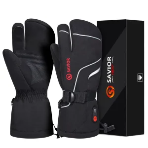 Waterproof Snow-Resistant Heated Gloves with Anti-Slip Design for Outdoor Activities