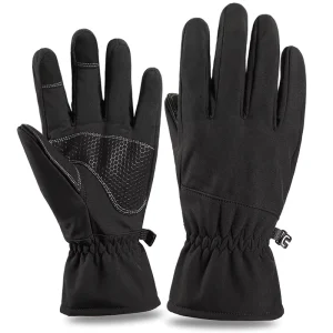 Waterproof Split Finger Camouflage Ski Gloves Men Snowboarding Outdoor Use Polyester Four Seasons Elastic Wristlet