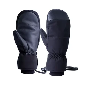 Waterproof Thermal Polyester Ski Mittens with Hand Grips for Snowboarding