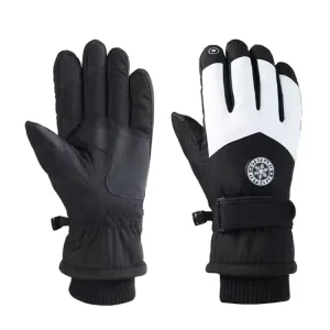 Waterproof Thick Fleece Ski Gloves for Women and Men Winter Cycling Snowflake Motorcycle Touch Screen Warm Windproof Gloves