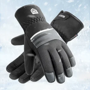 Waterproof Warm Polyester Cotton Ski Gloves with Touchscreen Function for Snowboarding and Snowmobiling