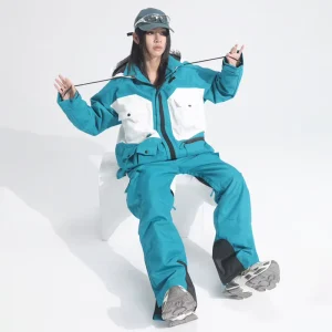 Waterproof Windproof -30 Degree Winter Ski Suit Thickened Thermal Jacket and Pants for Adults