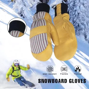 Waterproof Windproof Touchscreen Winter Ski Snowboard Gloves for Men and Women