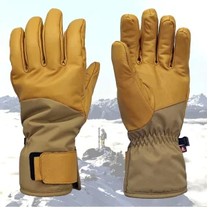 Waterproof Windproof Winter Ski and Snowboarding Gloves Anti Slip Palm Custom Logo Unisex Factory Made