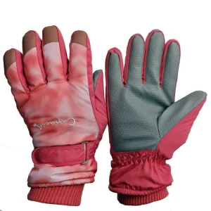 Waterproof Windproof Women’s Tie Dye Ski and Snowboard Gloves Factory Direct Supply