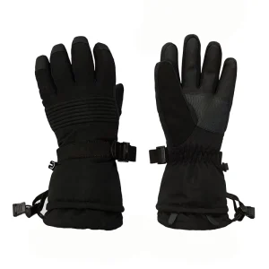 White Black Ski Gloves Lining Waterproof Touchscreen Custom Logo Plain Style