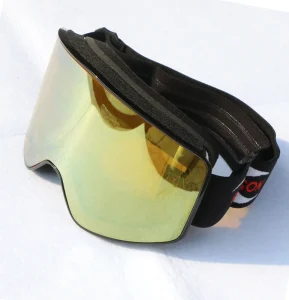 Wide-Vision Mountaineering Mirror Snowmobile Goggles Impact-Resistant