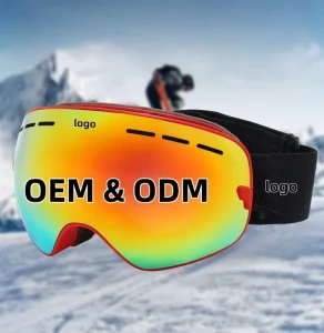 Windproof Double-Layer Anti-Fog Snowboarding and Skiing Goggles