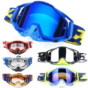 Windproof PC Frame Ski Goggles for Outdoor Cycling and Motorcycle Riding