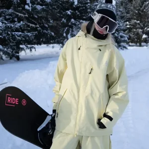 Winter 3L Outdoor Women Men’s Skiing Clothes Tops Ski Jackets Warm Thickened Windproof Loose Snowboarding Overcoats