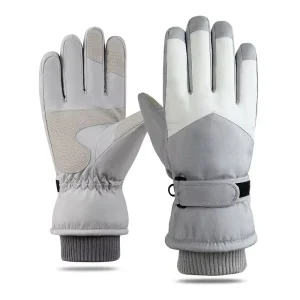 Winter Custom Windproof Warm Ski Gloves Touchscreen for Men Skiing Cycling Outdoor Sports