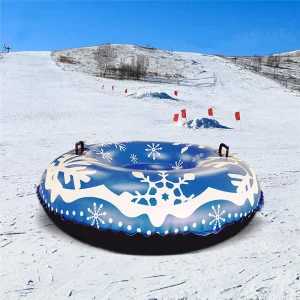 Winter Inflatable Snow Tube Circle Heavy-Duty Snow Sled for Adults