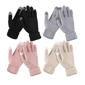 Winter Knitted Touchscreen Gloves for Men and Women