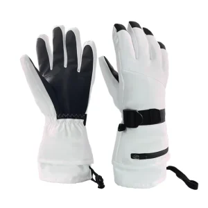 Winter Polyester Five-Finger Ski Gloves with Touchscreen Compatibility Waterproof Windproof Non-Slip Breathable Warm