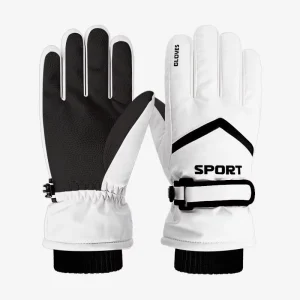 Winter Ski Gloves for Men and Women with Thickened Fleece Lining, Windproof Touchscreen for Cycling and Outdoor Sports