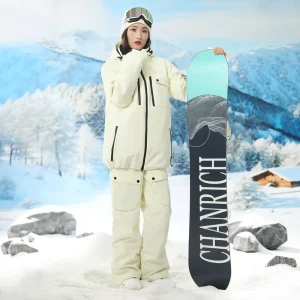 Winter Ski Suit Set for Men and Women Waterproof Breathable Snow Jacket and Pants