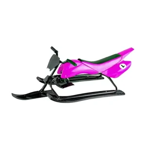 Winter Sledge Toboggan Sleigh Racer Ride Safe Brake Snowmobile Steering Wheel Snow Scooter