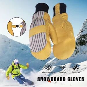 Winter Snow Price Customize Logo New Style Snowboard Gloves Men Women Warm Ski Mitten Gloves