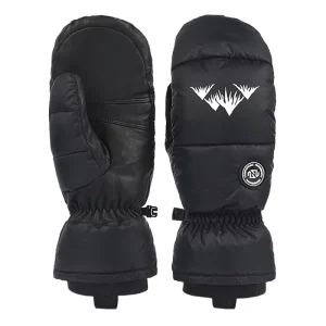 Winter Soft Premium Down Ski Snowboard Mittens Gloves Latest Ski Gloves Goat Leather Palm for Outdoor
