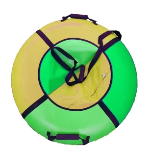 Winter Sports Inflatable Racer PVC Snow Tube with Plastic Handle, Custom-Designed