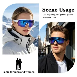 Winter Sports Snow Ski Goggles UV Protection Snowboard Glasses PC Frame