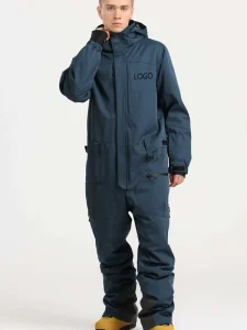Winter Thermal Snowboard Bodysuit Waterproof Windproof Outdoor Skiing One Piece Jumpsuit For Men Women With Custom Logo
