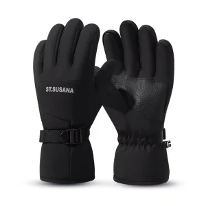 Winter Thickened Keep Warm Touchscreen Outdoor Sports Skiing Cycling Snow Gloves for Men